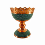 Bol Décoratif Persan Artisanal Incrusté de Turquoise Lina