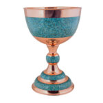 Bol Décoratif Persan Artisanal Incrusté de Turquoise Nasim