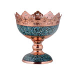 Bol Décoratif Persan Artisanal Incrusté de Turquoise Ronika