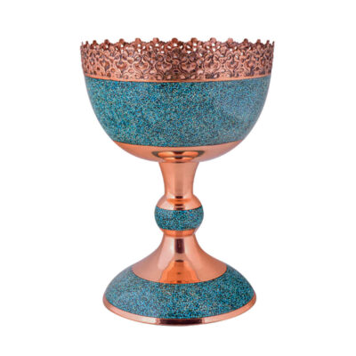 Bol Décoratif Persan Artisanal Incrusté de Turquoise Super