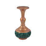 Vase décoratif persan incrusté de turquoise fait main Elaheh