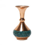 Vase décoratif persan incrusté de turquoise fait main Luxury