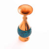 Vase décoratif persan incrusté de turquoise fait main Rose