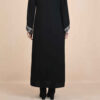 Abaya Élégante pour Femmes Musulmanes avec Tissu Doux Noir