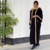 Abaya Traditionnelle pour Femmes avec Manches Aériennes et Tissu Doux