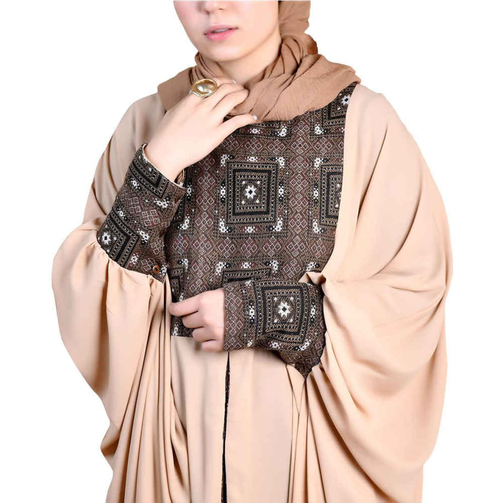 Abaya Papillon Élégante pour Femmes – Inspirée de la Perse avec Manches Aériennes & Tissu Doux
