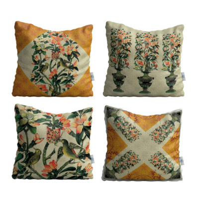 Set de coussins en velours – Design Bagh (Set de 4)