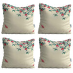 Set de coussins en velours – Design Baharan (Set de 4)