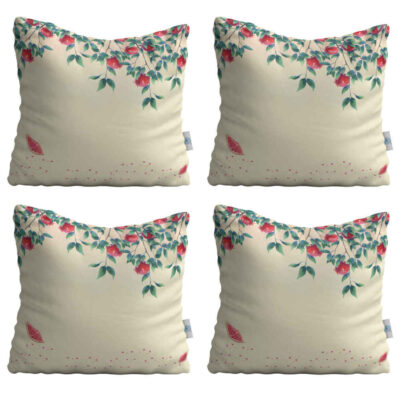 Set de coussins en velours – Design Baharan (Set de 4)