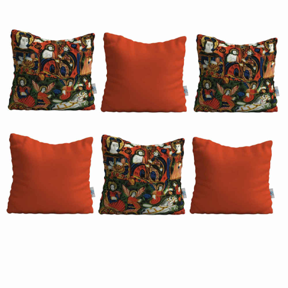Set de coussins en velours persan - Design Negar (Set de 6)