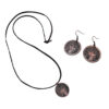 Ensemble de Collier et Boucles d'Oreilles en Cuivre Modèle Rokh