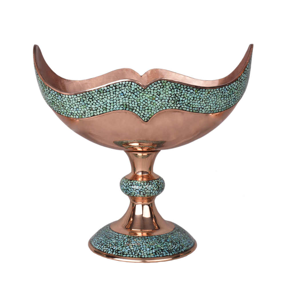 Coupe en Cuivre Incrustée de Turquoise Modèle Lux