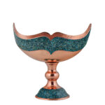 Coupe en Cuivre Incrustée de Turquoise Modèle Saghar