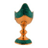 Coupe en Cuivre Incrustée de Turquoise Modèle Kashkul