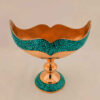 Coupe en Cuivre Incrustée de Turquoise Modèle Kashkul