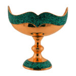 Coupe en Cuivre Incrustée de Turquoise Modèle Kashkul