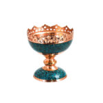 Bol Décoratif Persan Artisanal Incrusté de Turquoise Dayan