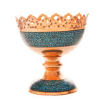 Bol Décoratif Persan Artisanal Incrusté de Turquoise Ayeh