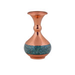 Vase décoratif persan incrusté de turquoise fait main Raha