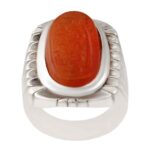 Bague en argent Aqeeq yéménite islamique pour hommes – Ya Ali
