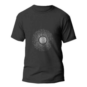 T-shirt noir Modèle Electron