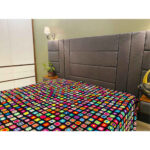 Couverture en crochet de coton – Couverture colorée style afghan – Armita