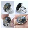 Persian Dendritic Agate Shajar Silver Ring for Men Farshad