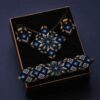 Persian Embroidered Necklace, Bracelet & Earrings Set Rana