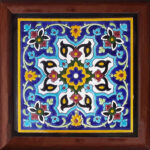 Decorative Persian Framed Ceramic Tile – Farima