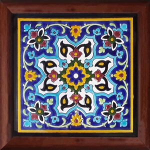 Decorative Persian Framed Ceramic Tile – Farima