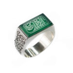 Bague en argent Aqeeq yéménite islamique pour hommes – Ya Razzagh