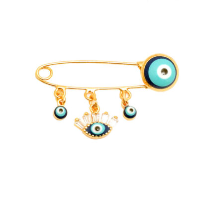Broche de Sécurité Œil Malin – Charme Protecteur Classique
