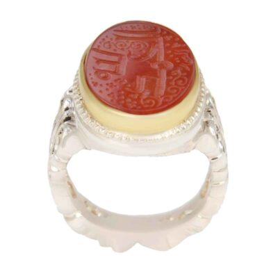 Bague en argent Aqeeq yéménite islamique pour hommes – Alhamd Ollah