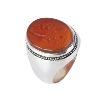 Bague en argent Aqeeq yéménite islamique pour hommes – Almalek Allah