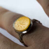 Bague en argent Aqeeq yéménite islamique pour hommes - Nur
