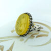Bague en argent Aqeeq yéménite islamique pour hommes - Seyed Alshohada