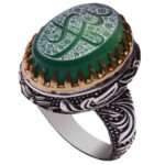 Bague en argent Aqeeq yéménite islamique pour hommes – Ya Zeynab
