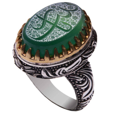 Bague en argent Aqeeq yéménite islamique pour hommes – Ya Zeynab