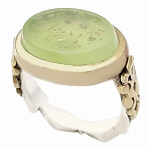 Bague en argent Aqeeq yéménite islamique pour hommes – Ya Ali