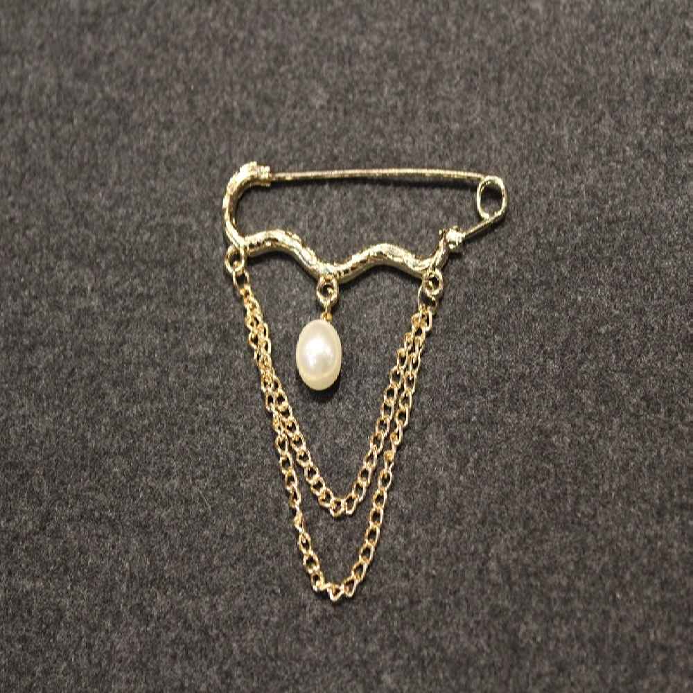 Broche de Sécurité Moderne avec Accent de Diamant – Élégance Glamour