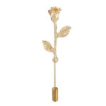 Flower Brooch Pin – Modern Model: Broche Fleur – Modèle Moderne