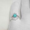 Bague en Argent Persan Faite Main avec Turquoise de Neyshabur Fariba