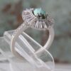Bague en Argent Persan Faite Main avec Turquoise de Neyshabur Pooneh