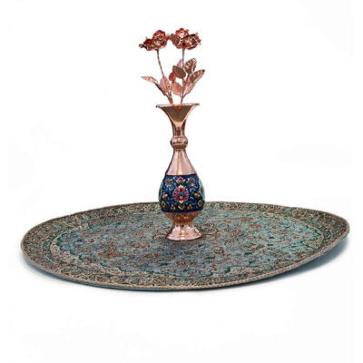 Coffret Cadeau Vases en Cuivre Émaillé Persans