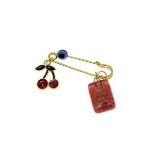 Broche épingle de sûreté islamique pour enfants Cerise