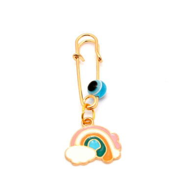 Broche de Sécurité pour Enfants – Design Arc-en-Ciel pour Joie et Protection
