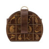 Sac en cuir véritable avec motif Paisley - Modèle Rima