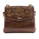 Sac bandoulière en cuir véritable fait main – Design Dorrin