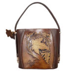 Sac bandoulière en cuir suédé fait main – Rana