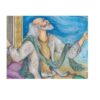 Peinture d'art miniature persan originale : Aquarelle – Khayam par Rasoul Motamedi